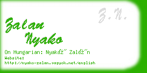 zalan nyako business card